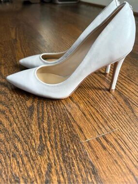 Sam Edelman Pointed-Toe Stiletto Pumps in Soft Gray